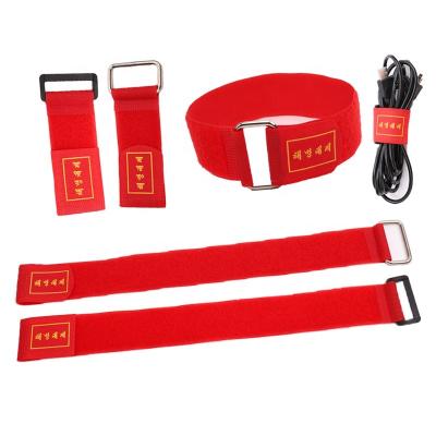 China Custom Printed Logo Hook And Loop Strap / Cable Tie Viable Hook Loop With Loop for sale