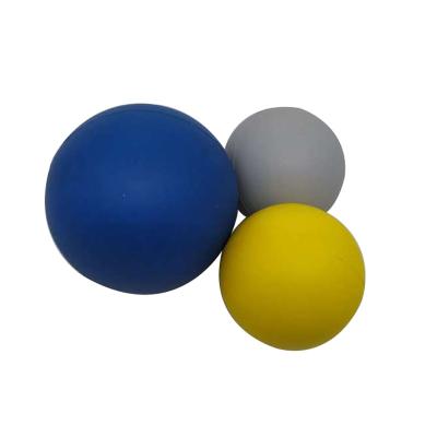 China Sports Toy Ali Baba Goods Food Grade Silicone 8cm Silicone Rubber Ball For Dog With Rope for sale