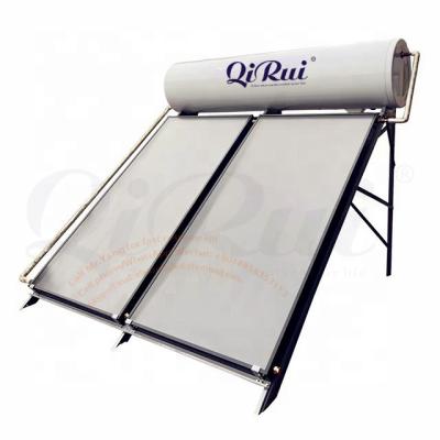 China 100L 200L 300L Thermosyphon Termo Outdoor Solar Flat Plate Solar Water Heater System for sale