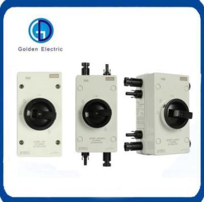 China Handmatige bediening 4 pool Dc Isolator Switch IP66 Compacte structuur met Mc4 connector Te koop