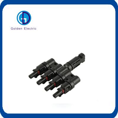 China Dust Resistance Solar MC4 Connector Easy installation For Photovoltaic Branch T System for sale