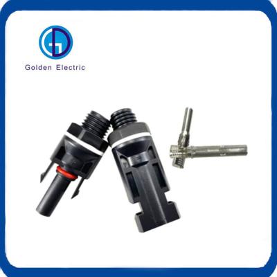 China 1000VDC PV004-P Solar Panel Cable Connectors Male Female Contact Resistance 5m for sale