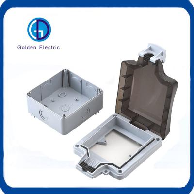 China IP66 ABS PC Material Cover Single 10A Light Switch Socket Box for Waterproof Function for sale