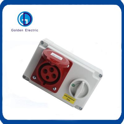 China IP44/IP67 3p 4p 5p Receptor de tomada industrial e interruptor para tomadas industriais à venda