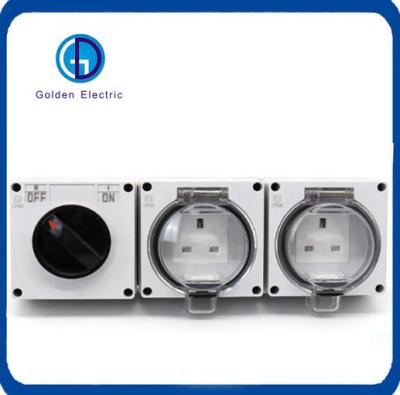 China 1 Gang Switch 2 Gang UK Socket for Outdoor Applications Durable and IP66 Weatherproof for sale