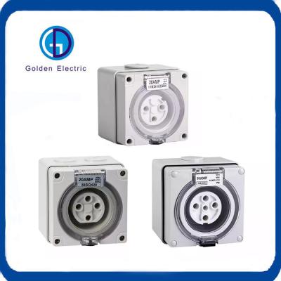 China IP66 500V Industrial Waterproof Plug and Sockets Electrical Pin Socket Australia Standard for sale