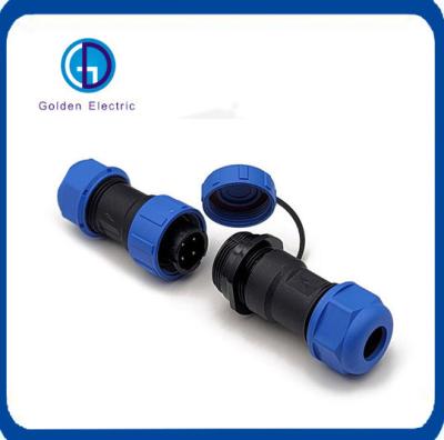 China 3P Azul Conector masculino y femenino IP68 5A Operación de seguridad con baja frecuencia en venta