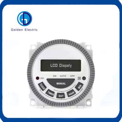 China 17 Times Switch Digital LCD Power Timer Switch for Industrial AC220V 110V 24V 12V 16A for sale