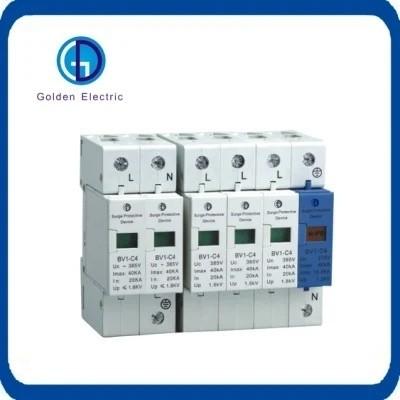 중국 저전압 전압 보호 장치 DIN Rail 4P 40ka 번개 보호 판매용