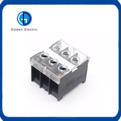 China Série 3P 20A 30A 50A 600V Black Wire Connector Terminal Block para personalização à venda