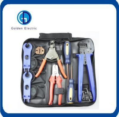 China PV Solar Panel Crimping Tool Kit Blue for Solar Cable Assembly Function Tools Kit for sale