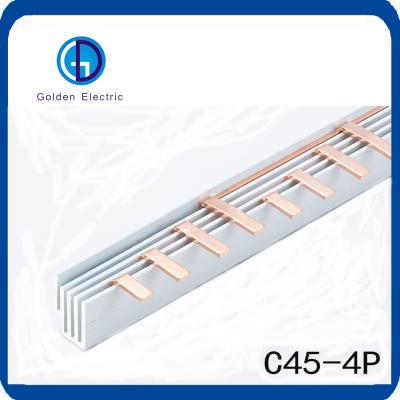 China C45 Type Electrical Copper Busbar Red Copper and Fire-Resistant PVC Material Details for sale