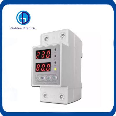 Cina Display a doppio LED 40A 63A 80A 220V 230V regolabile su sotto tensione corrente dispositivo protettivo Protector Relay in vendita