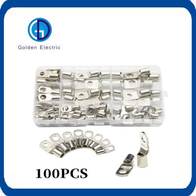 China Natural Crimp Terminal Tinned Wire Terminal Connector Wire Connector Copper Cable Lug for sale