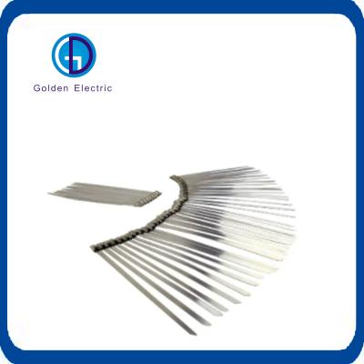 China Customized Color Stainless Steel Cable Tie Self Locking With Heat Resistant for sale