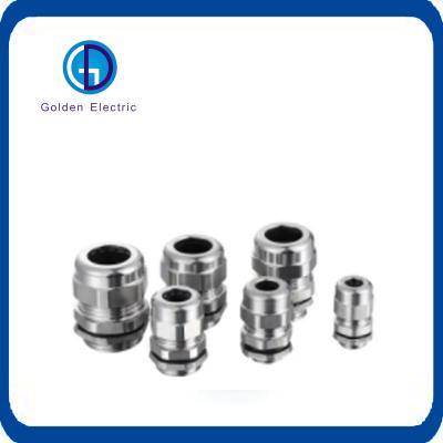 China Metal IP68 EMC Cable Glands Brass Nickel Plated With High Temperature Resistance for sale