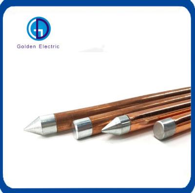 China ISO Certified Copper Internal Threaded Grounding Rods for 13mm Diameter Applications for sale