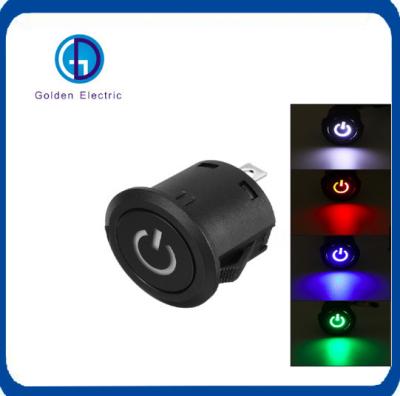 China Diámetro de 22 mm LED Autolock Botón de encendido del interruptor Tipo de autobloqueo en venta