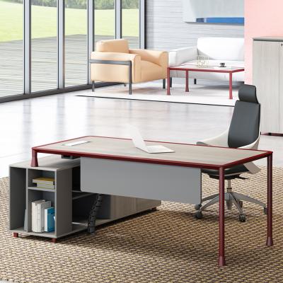 China (Size) MDF Office Computer Desk Adjustable Executive Modern L Shaped Office Furniture for sale