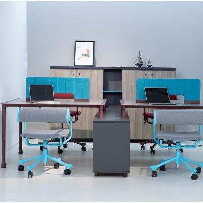 China Modern Fine Workmanship Workstation 4 Person Office Saudi Arabia White Design for sale