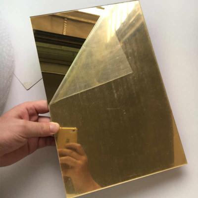 China Construction 304 Sheet Steel Black Gold Color Mirror / Brush Stainless Steel Surface Sheet for sale