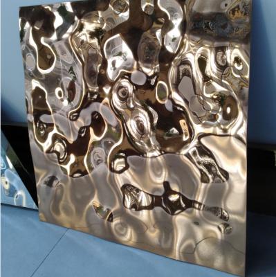 China Construction 304 Decorative Water Ripple Design 309S Stainless Steel Sheet for sale