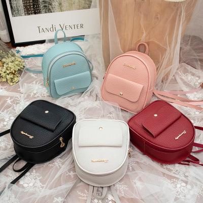 China Waterproof Fashion Mini Backpack Women Girls PU Leather Shoulder Bag For Teenage Waterproof Backpack Purse Women for sale