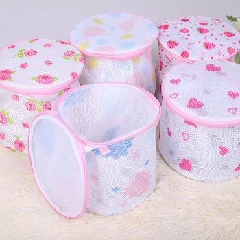 China Customized Foldable Waist Women Hosiery Bra Lingerie Wash Protecting Mesh Bag Foldable Zipper Laundry Bag for sale