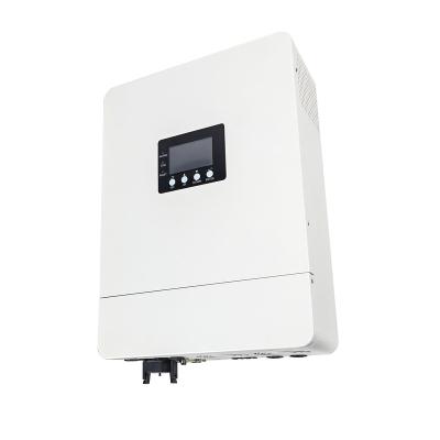 China 3600HF-48 3kva 48v hybrid off grid inverter with MPPT 60A 80A solar inverter IP20 131x315x477mm for sale