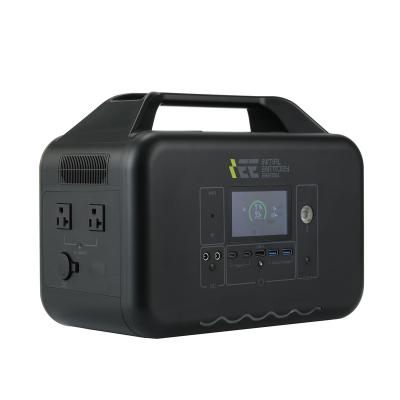 China 600Wsolar Emergency Portable Solar Generator Instruments New Arrival Power Station Portable Outdoor Power Bank 672Wh for sale