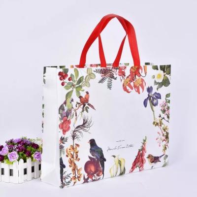 China 2019 eco-friendly custom design cheap recycled aluminum laminated non woven bag, folding reusable nonwoven shopping bag for sale