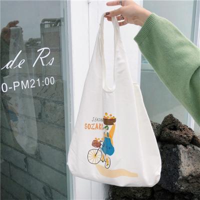 China Hot Popular Handled Organic Tote Bag Canvas Shopping Organic Cotton Bag Competitive Price Organic Bag for sale