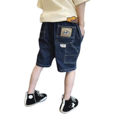 China Boys' shorts viable 2021 summer new big boy denim cultivated Japanese trend of casual handsome loose pants shorts for sale