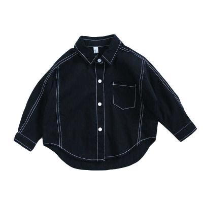 China Western children's loose spring and autumn all-match style of the autumn viable children's cotton shirt new style long-sleeved top boys for sale