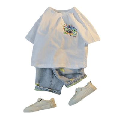 China Fashion New Style Summer Fashion Kids Children Leisure Clothes Two Piece Set for sale