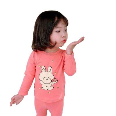 China Pajamas Baby Breathable Cotton Girls High Waist Belly Pad Printed Autumn Winter Children's Cartoon Cute Thermal Homew Underwear for sale