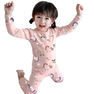 China Autumn Breathable Clothes Boys' And Girls' Suit Underwear Cotton Children's Long Sleeve Pajamas For Baby Spring And Autumn Children Homewe for sale