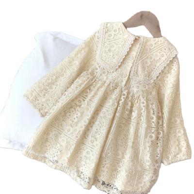 China Children's princess dress spring and autumn sleeve lace dress2021New viable girls' long underdress cotton pettiskirt for sale