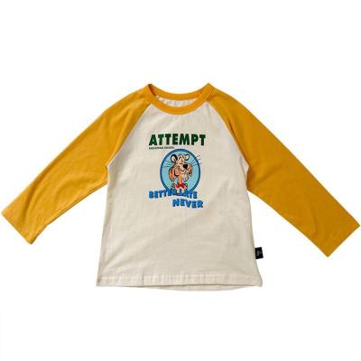 China Children's recommendation Self-preservation shirt anti-pilling long-sleeved raglan cl-sleeveTT-korean shirt soft low cartoon shirt2021Autumn long for sale