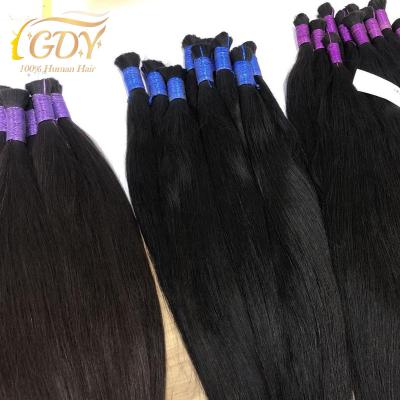 China GDY 100% Straight Top Quality Unprocessed Burmese Peruvian Hair Bundles Natural Raw Color 1B Virgin Hair Cuticle Aligned Hair Volume for sale