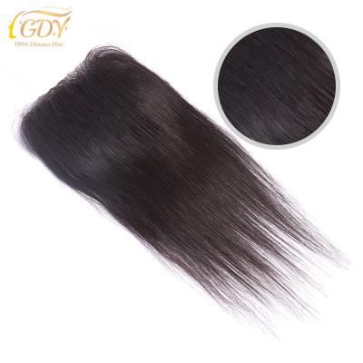 China Straight 12A Grade 5*5 HD Good Quality Transparent Human Hair Low GDY Lace Closures And Headbands Virgin Cuticle Aligned Brazilian Hair for sale