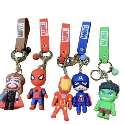 China New Design DC Marvel 3D Cartoon Couples Doll Couples Key Chain Souvenir Gift PVC Key Chain Promotional Cute Pendant Schoolbag Wholesale for sale