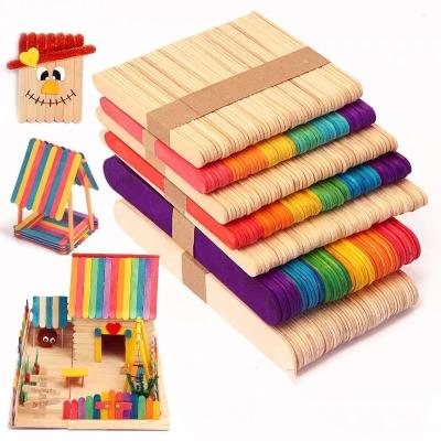 China Amazon Hot Sale DIY Wooden Ice Cream Stick Tiny Amazon Dall Miniatur House For Kids Girl for sale