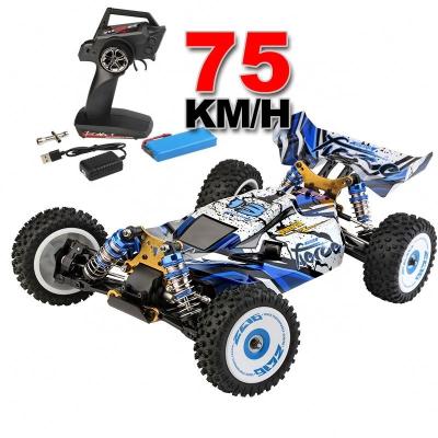 China RC hobby wltoys 124017 124019 1:12 4 wd alloy metal chassis motor 75kmh electric desert crawler truck radio control hobby brushless rc car for sale