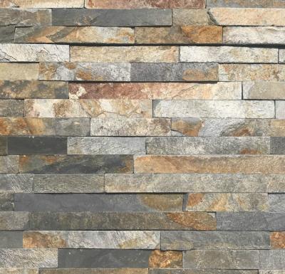 China Wall Decoration/Decorative Stone Rusty Slate Deco Stone Wall Cladding For TV Wall/Veneer Stone for sale