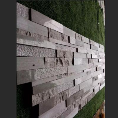 China Modern Interior Natural Materials of Gray Marble Culture Stone Wall Cladding Tile in India for sale