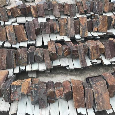 China Rust Modern Slate Dry Stacked Stone Wall Cladding Corners , Stone Look Siding for sale