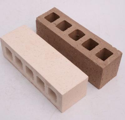 China White Perforated Clay Bricks Corner Bricks with Low Price Exterior and Interior Wall Decoration for sale