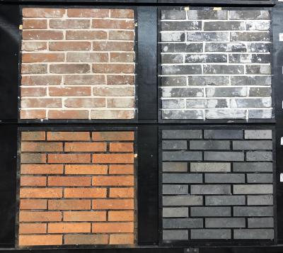 China Cheap Super Thin 1.2 Angle Bricks Old Red Brick Veneer For Building Wall for sale