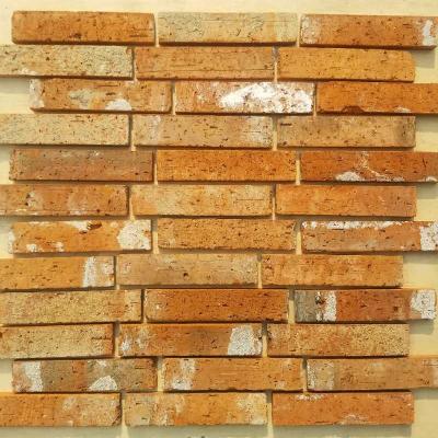 China Thin Bricks Old House Used Antiqu Looking Face Wall Reclaimed Thin Clay Brick Veneer for sale